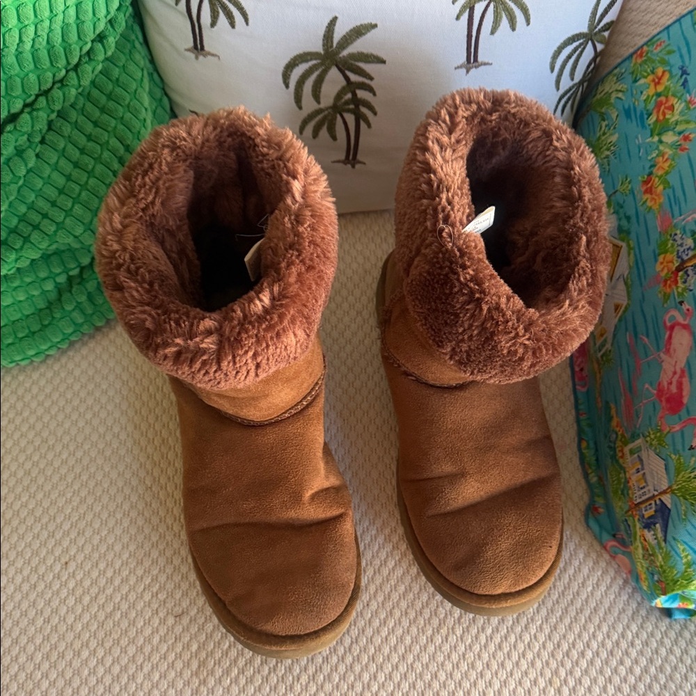 UGG Brown Fur-Lined Boots